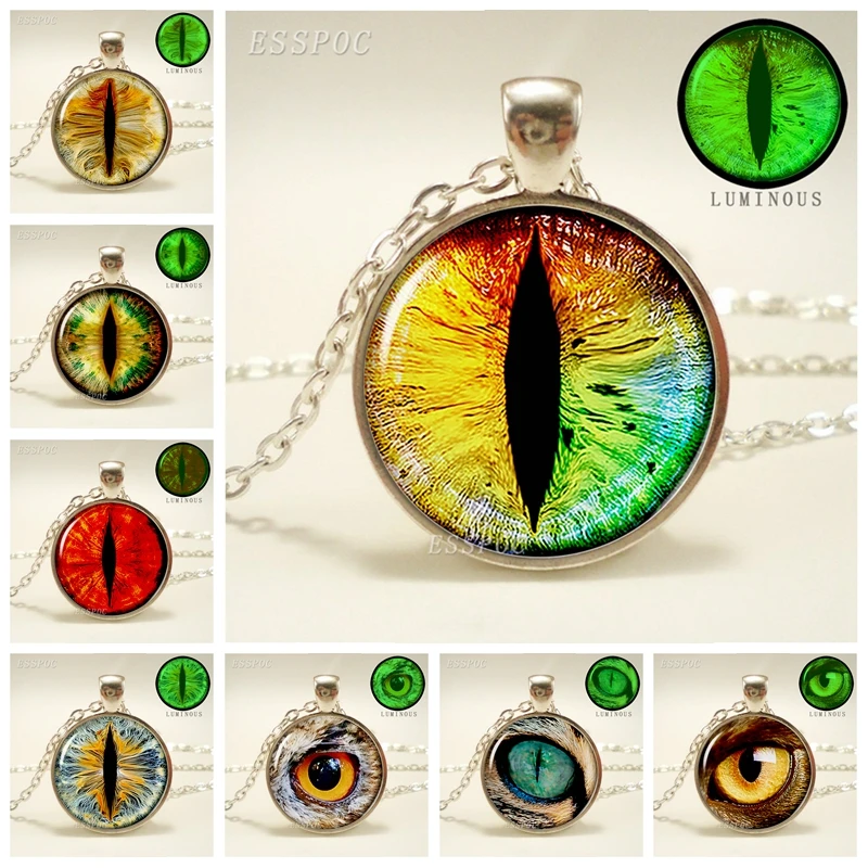 Luminous Jewelry Dragon Eyes Necklace Pendant Silver Choker Necklace Charm Men Women Fashion Handmade Growing Jewelry
Luminous Jewelry Dragon Eyes Necklace Pendant Silver Choker Necklace Charm Men Women Fashion Handmade Growing Jewelry