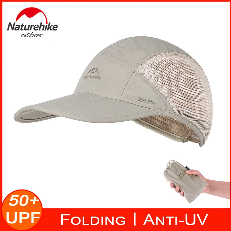 

Naturehike UPF 50+ Running Sports Cap Women Men Visor Sun Protection Outdoor Caps Foldable Breathable Adjustable Baseball Hat