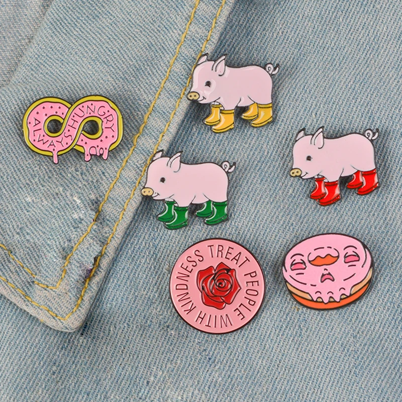 Pink Collection ! Always Hungry Harry styles pins Round Rose Flower Rain boots pig Soft Enamel Lapel Pin Badge Brooches
Pink Collection ! Always Hungry Harry styles pins Round Rose Flower Rain boots pig Soft Enamel Lapel Pin Badge Brooches