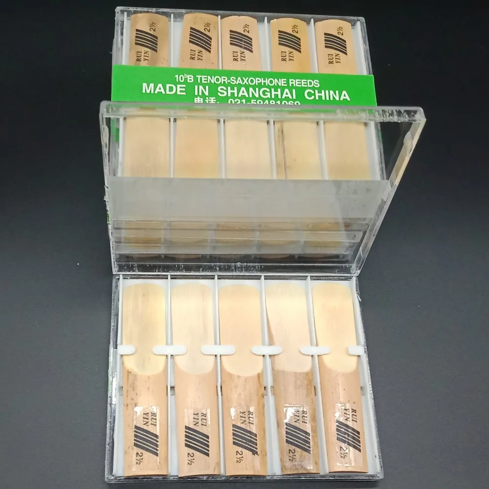 Brand New 10 Pcs Good Quality Saxophone Tenor Reeds Case 2.5 Musical Instruments Tenor Sax Reeds Parts Accessories
Brand New 10 Pcs Good Quality Saxophone Tenor Reeds Case 2.5 Musical Instruments Tenor Sax Reeds Parts Accessories