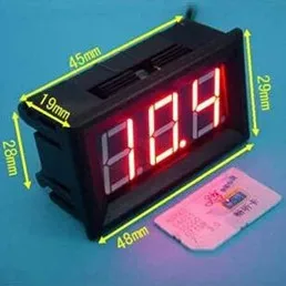 S3230 head 3.2-30V digital voltmeter / motorcycle automobile meter red reverse polarity protection | Электроника