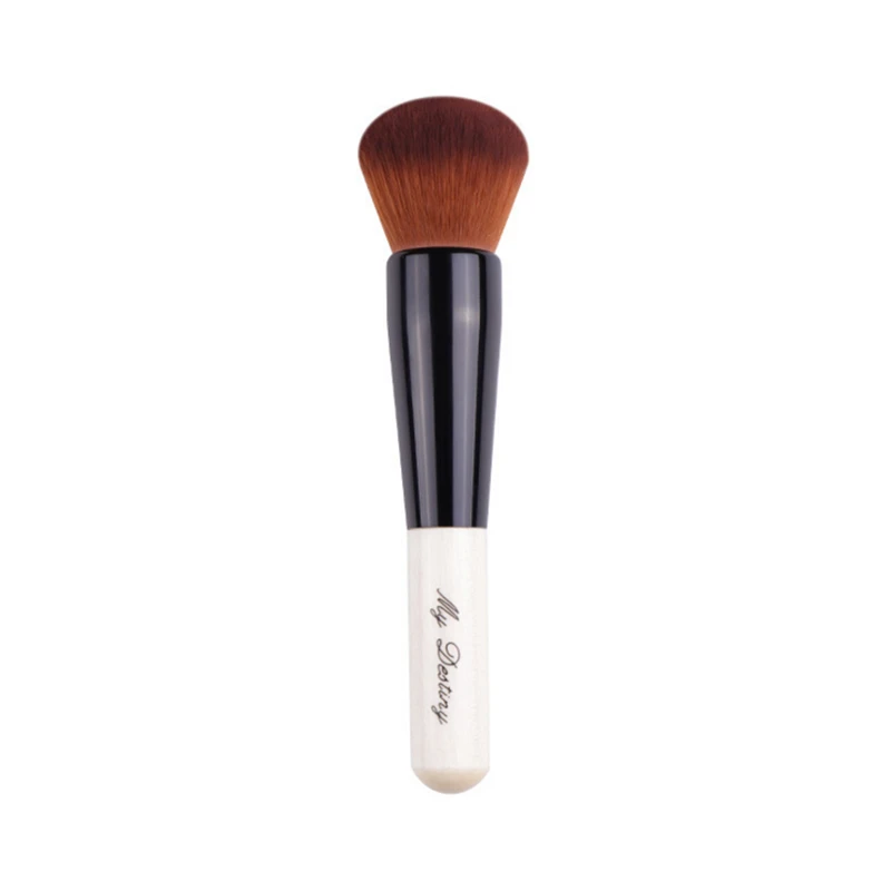 Single Makeup Blush Brushes Soft Round Loose Compact Powder Brush Cosmetic Contour Sculpting | Красота и здоровье