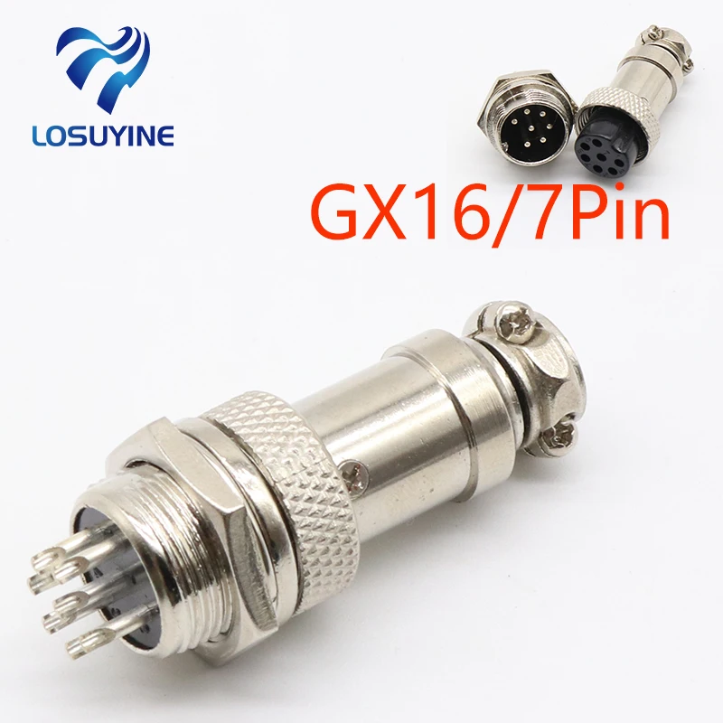 1set GX16 7 Pin Male & Female Diameter 16mm Wire Panel Connector L75 GX16 Circular Connector Aviation Socket Plug Free Shipping
1set GX16 7 Pin Male & Female Diameter 16mm Wire Panel Connector L75 GX16 Circular Connector Aviation Socket Plug Free Shipping