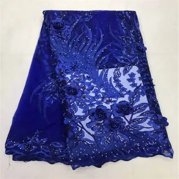 Latest African Laces Luxury Royal Blue 3d Flower Tulle Lace Fabric 2018 High Quality Lace Nigerian Lace Fabrics For Wedding
Latest African Laces Luxury Royal Blue 3d Flower Tulle Lace Fabric 2018 High Quality Lace Nigerian Lace Fabrics For Wedding