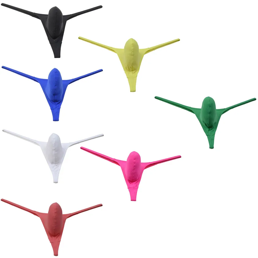 Fashion Raised Pouch Sexy's Men's Underwear Thongs Mini Bikini G-strings Elastic Stretch Shorts Pure Color Male Underpants
Fashion Raised Pouch Sexy's Men's Underwear Thongs Mini Bikini G-strings Elastic Stretch Shorts Pure Color Male Underpants