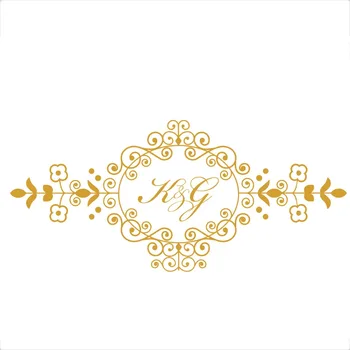 Wedding Monogram Decals Custom Groom & Bride Initials Wedding Logo Creative Floor Decor Wall Stickers Vinyl Gold Decal LC1275
Wedding Monogram Decals Custom Groom & Bride Initials Wedding Logo Creative Floor Decor Wall Stickers Vinyl Gold Decal LC1275