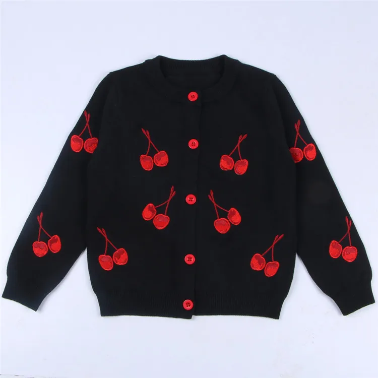 Autumn Girls Cardigan Cherry Printed Sweaters Child Baby Knitted Long-Sleeve Girls Cardigan Kids Knit Vest Casual Warm Clothing
Autumn Girls Cardigan Cherry Printed Sweaters Child Baby Knitted Long-Sleeve Girls Cardigan Kids Knit Vest Casual Warm Clothing