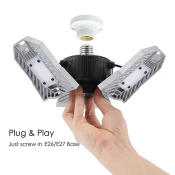High Intensity E27 60W 6000LM Led Deformable Lamp Garage light AC170-265V LED Mining Lamps for Garage/ Attic/Basement/Home
High Intensity E27 60W 6000LM Led Deformable Lamp Garage light AC170-265V LED Mining Lamps for Garage/ Attic/Basement/Home