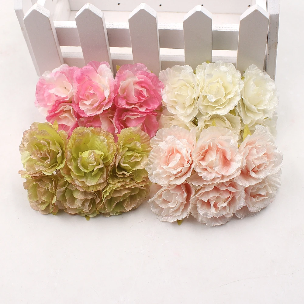6pcs Artificial Flower 3.5cm Silk high quality Rose bouquet For Wedding Decoration DIY Wreath Gift Scrapbooking Craft Flower
6pcs Artificial Flower 3.5cm Silk high quality Rose bouquet For Wedding Decoration DIY Wreath Gift Scrapbooking Craft Flower