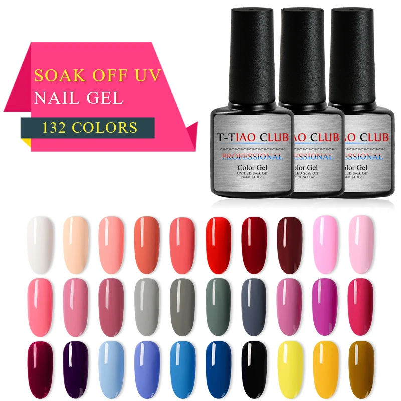 T-TIAO CLUB 132 Colors Gel Nail Polish Pure Uv Gel Nail Polish Soak Off Semi Permanent DIY Nail Art Lacquer Decoration
T-TIAO CLUB 132 Colors Gel Nail Polish Pure Uv Gel Nail Polish Soak Off Semi Permanent DIY Nail Art Lacquer Decoration