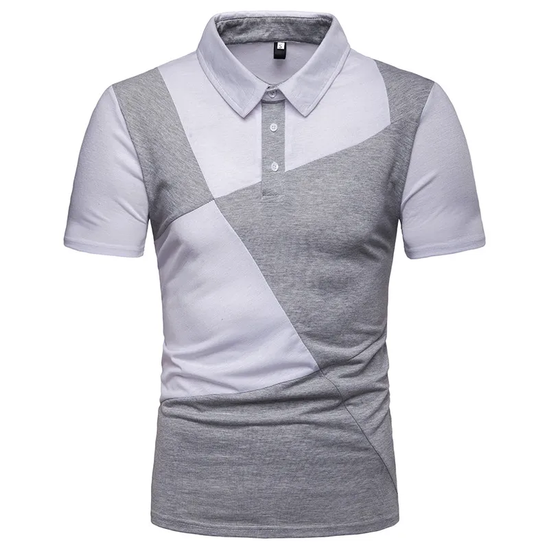 2019 Brand Men‘s Polo Summer Shirt Short Sleeve Slim Fit Lapel Black and Gray Stitching Tops Men Polo T-Shirts Clothing
2019 Brand Men‘s Polo Summer Shirt Short Sleeve Slim Fit Lapel Black and Gray Stitching Tops Men Polo T-Shirts Clothing