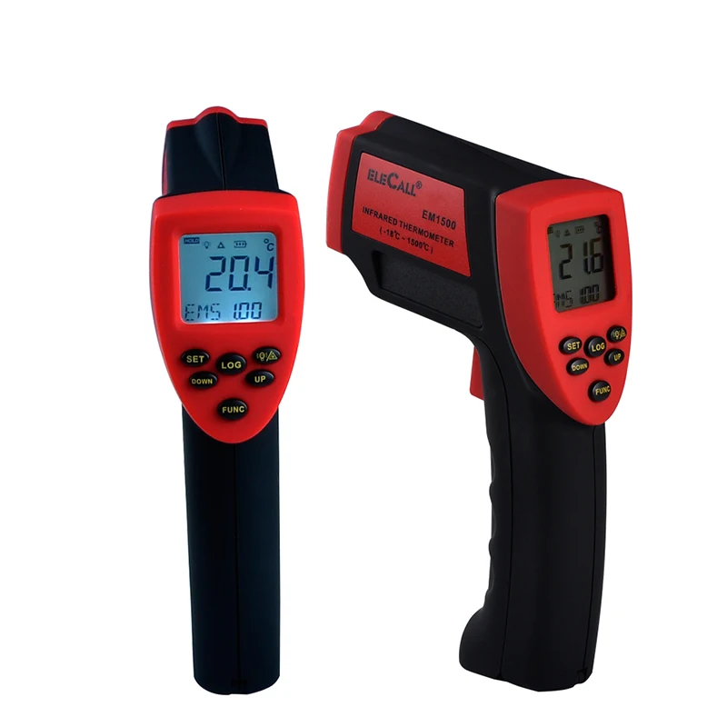 -18 - 1500 Degree Non-Contact Laser IR Infrared Thermometer LCD Display 50:1 Digital Temperature Gun Temp Thermometer Handheld
-18 - 1500 Degree Non-Contact Laser IR Infrared Thermometer LCD Display 50:1 Digital Temperature Gun Temp Thermometer Handheld