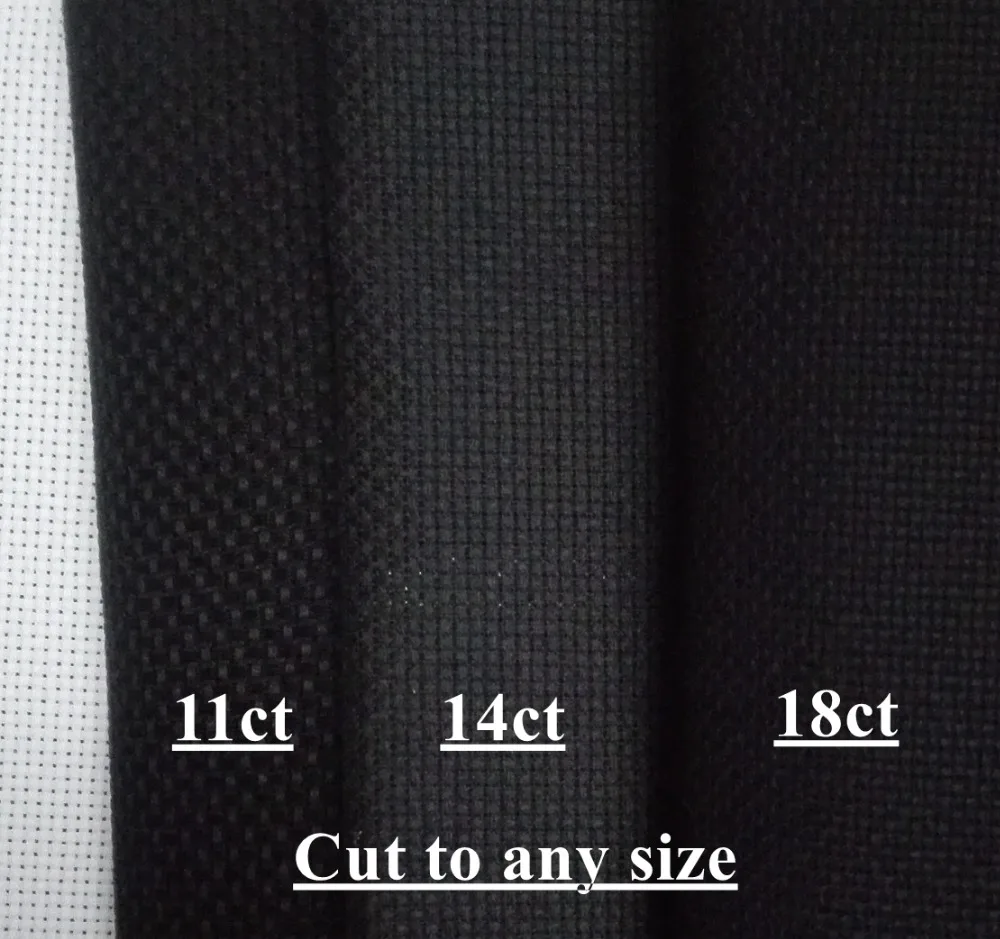 Aida 18ct 14ct 11ct black color cross stitch fabric canvas DIY hand sew craft handmade stitches embroidery many size
Aida 18ct 14ct 11ct black color cross stitch fabric canvas DIY hand sew craft handmade stitches embroidery many size
