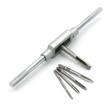 New 6pcs 3F Hand Screw Thread Metric Plug Tap Set M3 M4 M5 M6 M8 with Adjustable Tap Wrench 1/16-1/2"
New 6pcs 3F Hand Screw Thread Metric Plug Tap Set M3 M4 M5 M6 M8 with Adjustable Tap Wrench 1/16-1/2"