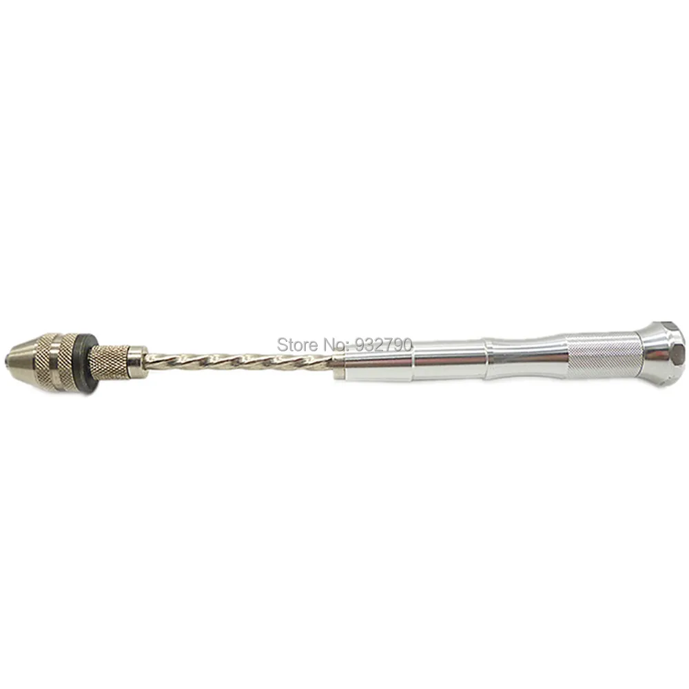 Mini Hand Push Drill Chuck Model Wood Hand Drill Tool With Spring Capacity Range 0.3-3mm Semi-Automatic Manual Hand Twist Drill