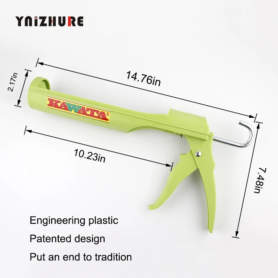 Environmental Engineering Plastic Unbreakable Patent Design Casing Caulking Glue Gun Glass Gun Silicone Gluegun Home Improvement
Environmental Engineering Plastic Unbreakable Patent Design Casing Caulking Glue Gun Glass Gun Silicone Gluegun Home Improvement