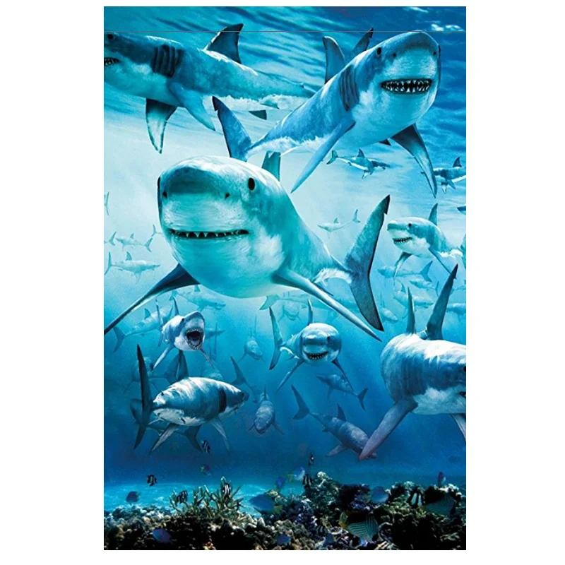 Shark Group DIY diamond painting full round Marine life shark diamond embroidery Marine Animals diamond mosaic full square
Shark Group DIY diamond painting full round Marine life shark diamond embroidery Marine Animals diamond mosaic full square