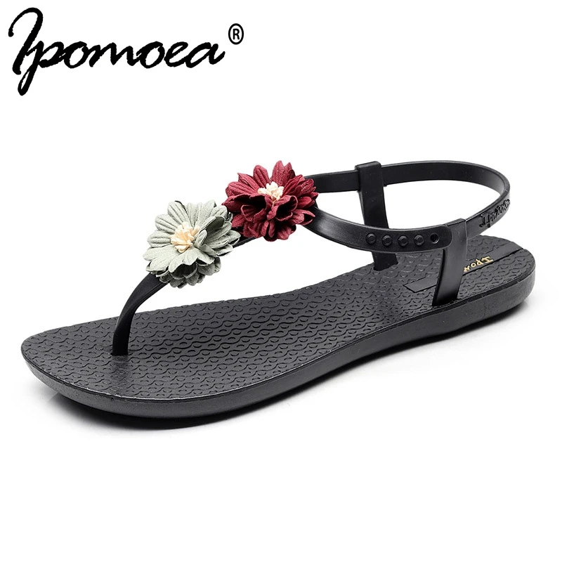Ipomoea 2019 Summer Bohemian Flowers PVC Women Sandals Retro Ethnic Style Sandalias Mujer Buckle Strap Seaside Beach Sandals
Ipomoea 2019 Summer Bohemian Flowers PVC Women Sandals Retro Ethnic Style Sandalias Mujer Buckle Strap Seaside Beach Sandals