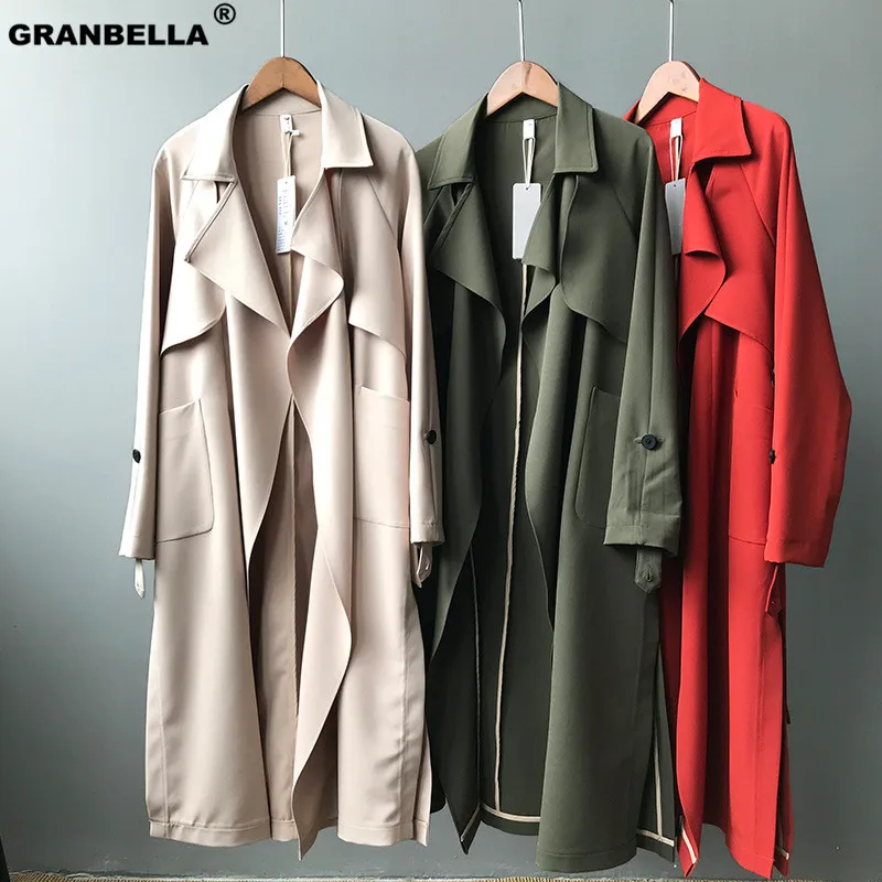New arrival Office lady Cozy casual Lapal Collar Ladies Spring Fall loose Trench coats Plus size Women Outerwear
New arrival Office lady Cozy casual Lapal Collar Ladies Spring Fall loose Trench coats Plus size Women Outerwear