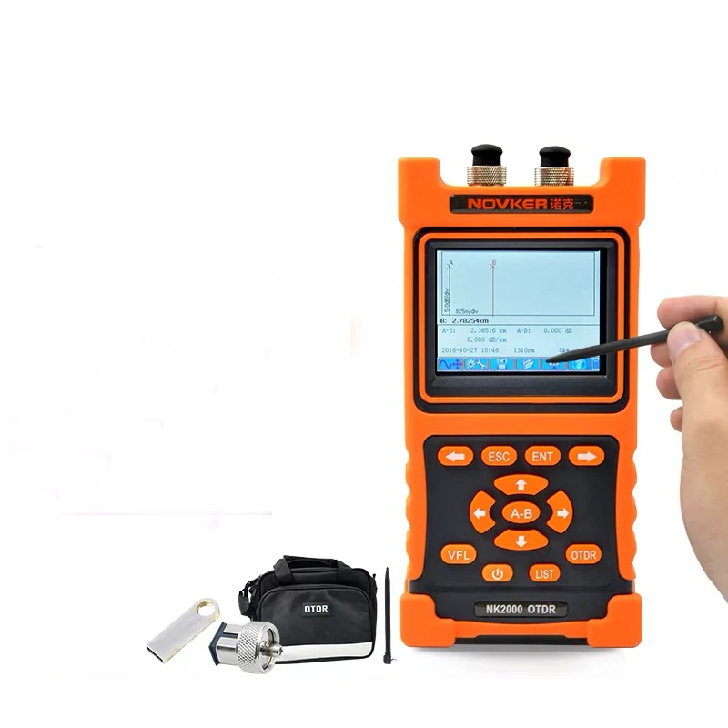 Handheld OTDR 1310/1550nm 28/26dB,Integrated VFL, Touch Screen Optical Time Domain Reflectometer VFL
Handheld OTDR 1310/1550nm 28/26dB,Integrated VFL, Touch Screen Optical Time Domain Reflectometer VFL