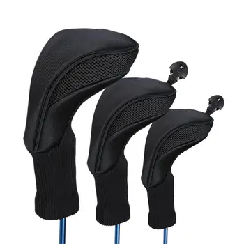 3Pcs Black Golf Head Covers Thicken Knit Cover With Adjustable Numbered Embroidery Fit All Fairway Driver Clubs Protective Cover
3Pcs Black Golf Head Covers Thicken Knit Cover With Adjustable Numbered Embroidery Fit All Fairway Driver Clubs Protective Cover