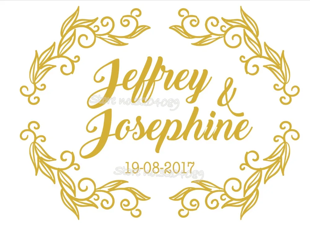 Wedding Dance Floor Decal Vinyl Sticker Personalized Custom Name and Date Suit For Bar Birthday party Art Removable Mural SE040
Wedding Dance Floor Decal Vinyl Sticker Personalized Custom Name and Date Suit For Bar Birthday party Art Removable Mural SE040