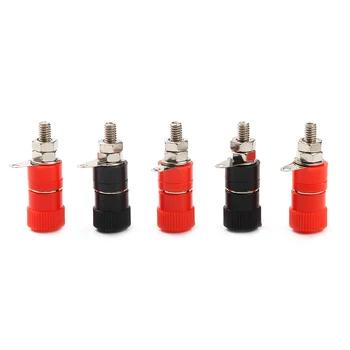 MUDDOR 10Pcs Red + Black 4mm Banana Socket Nickel Plated Binding Post Nut Banana Plug Jack Connector Set
MUDDOR 10Pcs Red + Black 4mm Banana Socket Nickel Plated Binding Post Nut Banana Plug Jack Connector Set