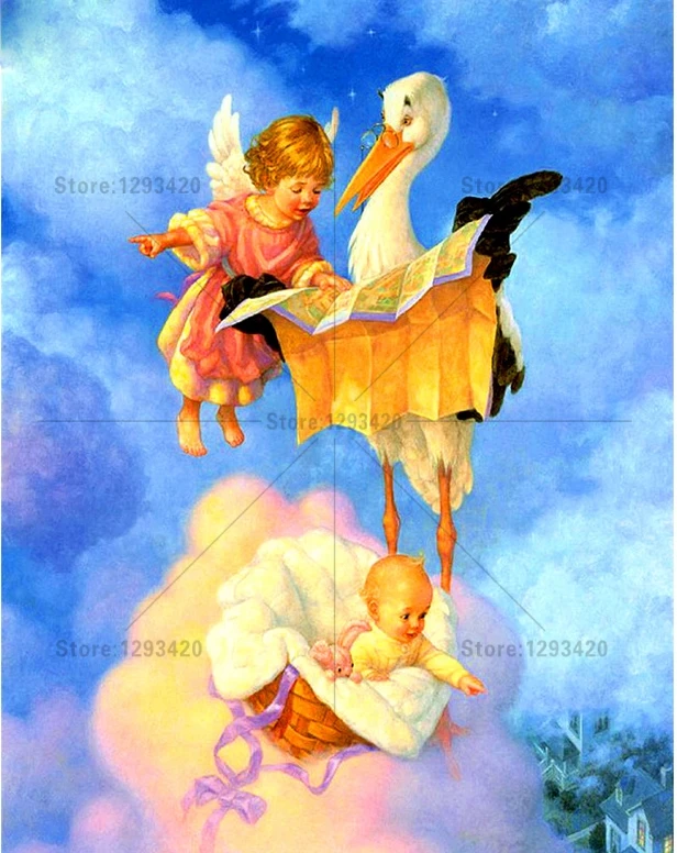 Diy 5d Diamond Painting Cross Stitch Crane angel baby Diamond mosaic Full Rhinestone Embroidery Pattern Needlework Wall Sticker
Diy 5d Diamond Painting Cross Stitch Crane angel baby Diamond mosaic Full Rhinestone Embroidery Pattern Needlework Wall Sticker