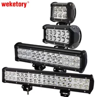 weketory 4 7 12 17 inch 18W 36W 72W 108W LED Work Light LED Bar Light for Motorcycle Tractor Boat Off Road 4WD 4x4 Truck SUV ATV image