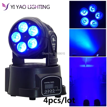 4pcs/lot Moving Head Mini wash 5x15w LED RGBWA UV 6in1 Quad with advanced 10/15 Channels
4pcs/lot Moving Head Mini wash 5x15w LED RGBWA UV 6in1 Quad with advanced 10/15 Channels