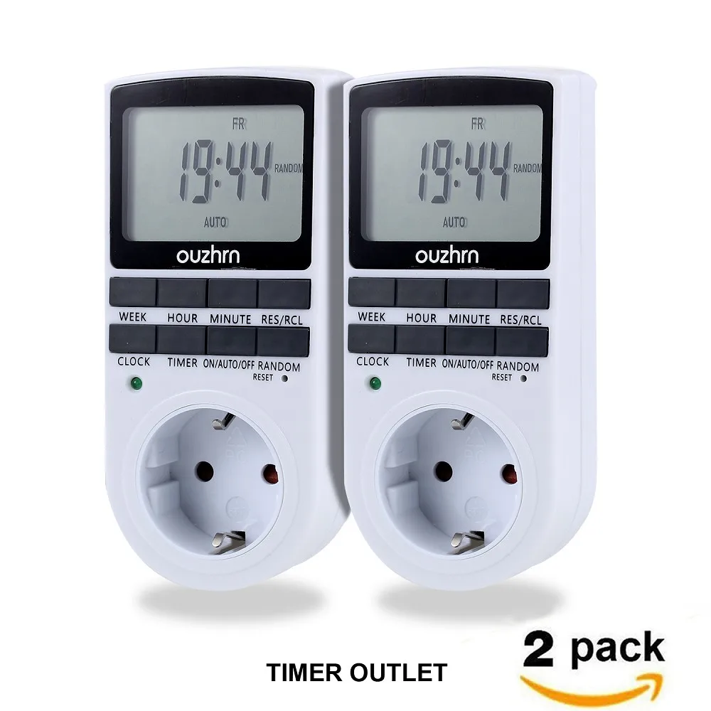 GTF 2PCS Light timer Smart digital Plug in timer with 3 prong outlet Programmable Outlet with Timer For intelligent charger
GTF 2PCS Light timer Smart digital Plug in timer with 3 prong outlet Programmable Outlet with Timer For intelligent charger
