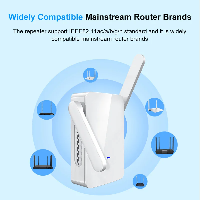 New Hot 1200M Wireless Repeater 5.8G High Power Dual Band WiFi Signal Range Amplifier Router NV99
New Hot 1200M Wireless Repeater 5.8G High Power Dual Band WiFi Signal Range Amplifier Router NV99