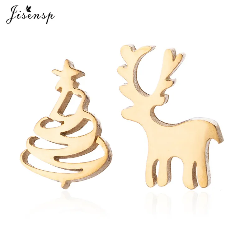 Jisensp Cute Small Deer Christmas Tree Stud Earrings for Women Girls Stainless Steel Asymmetric Animal Earrings Everyday Jewelry
Jisensp Cute Small Deer Christmas Tree Stud Earrings for Women Girls Stainless Steel Asymmetric Animal Earrings Everyday Jewelry