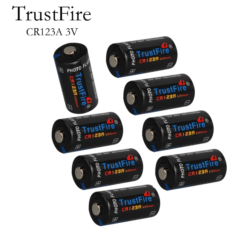 16pcs/lot TrustFire CR123A 3V 1400mAh Disposable Lithium Battery Batteries for Camera/Video Game Player (Non-rechargeable)
16pcs/lot TrustFire CR123A 3V 1400mAh Disposable Lithium Battery Batteries for Camera/Video Game Player (Non-rechargeable)