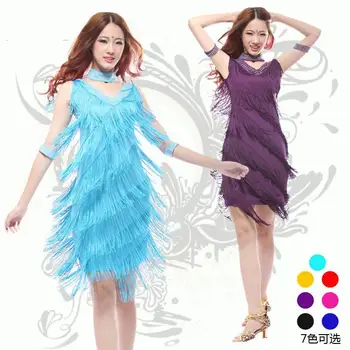 2018 new Vintage Bling Fashion V Neck Sequin Fringe Charleston Flapper Great Gatsby Stage Dance Clothing Dresses Wear Costumes
2018 new Vintage Bling Fashion V Neck Sequin Fringe Charleston Flapper Great Gatsby Stage Dance Clothing Dresses Wear Costumes