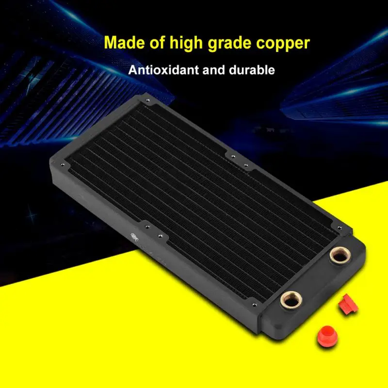 Copper Radiator Heat Sink Computer Water Cooling Liquid Heat Exchanger 120mm/240mm/360mm/480mm Optional
Copper Radiator Heat Sink Computer Water Cooling Liquid Heat Exchanger 120mm/240mm/360mm/480mm Optional