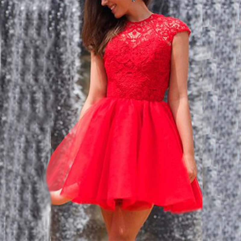 Women Backless Hollowed dress Evening party red elegant laciness Mini Dress Party Cap Short Sleeves swing a-line dresses
Women Backless Hollowed dress Evening party red elegant laciness Mini Dress Party Cap Short Sleeves swing a-line dresses