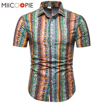 New Summer Men's Casual Linen Short Sleeve Shirt Fashion National Style Striped Multicolor Slim Fit Hawaiian Shirt M-5XL
New Summer Men's Casual Linen Short Sleeve Shirt Fashion National Style Striped Multicolor Slim Fit Hawaiian Shirt M-5XL