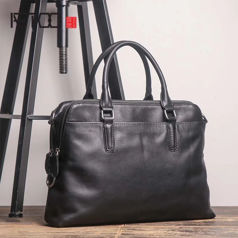 AETOO New high quality briefcase men's leather laptop bag top layer leather casual shoulder diagonal large business briefcase
AETOO New high quality briefcase men's leather laptop bag top layer leather casual shoulder diagonal large business briefcase