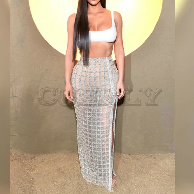 Cuerly Lady 2 Piece Bandage Set 2019 kim kardashian Bodycon Mesh Sheer Dress Women Glitter Dress Party White Sexy Crop Top
Cuerly Lady 2 Piece Bandage Set 2019 kim kardashian Bodycon Mesh Sheer Dress Women Glitter Dress Party White Sexy Crop Top
