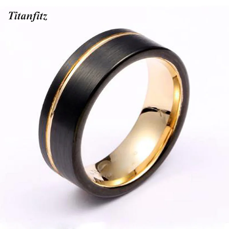 Black Gold Color Tungsten Carbide Rings for Men 8mm Anniversary wedding band Fashion jewelry couple rings for women
Black Gold Color Tungsten Carbide Rings for Men 8mm Anniversary wedding band Fashion jewelry couple rings for women