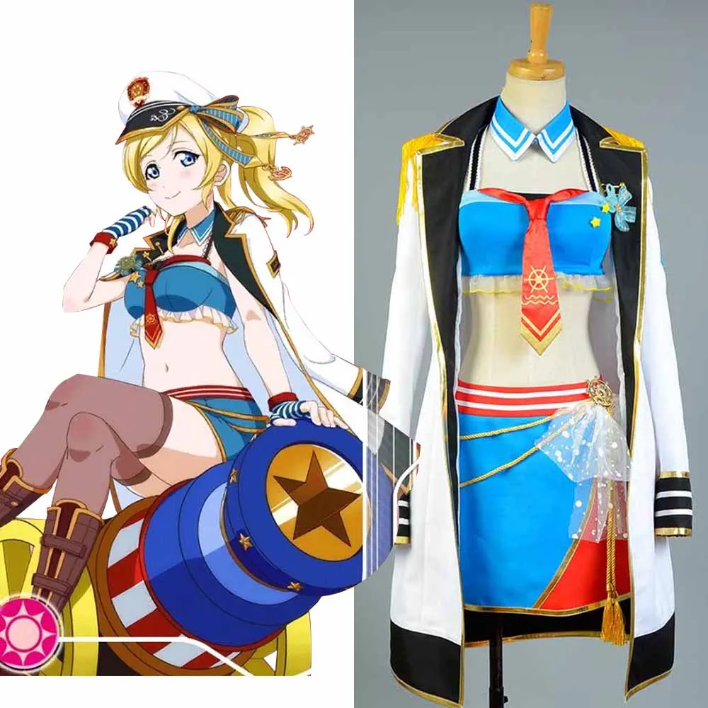 LoveLive Sailor Costume Love Live Ayase Eli Navy Anime Halloween Cosplay Costumes For Women Custom Full Set
LoveLive Sailor Costume Love Live Ayase Eli Navy Anime Halloween Cosplay Costumes For Women Custom Full Set