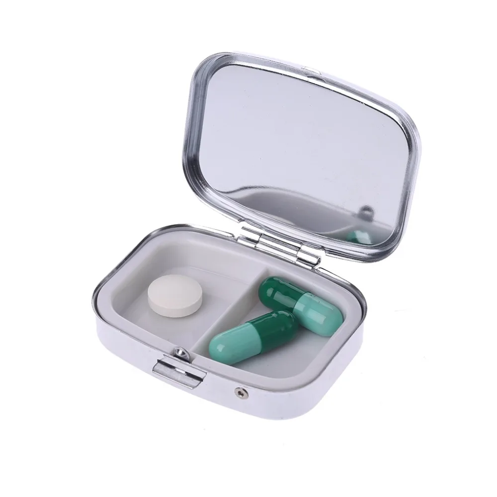 Rectangle Shape Stainless Steel Mini Pill Case Solid Color Silver Medicine Organizer Holder Tablet Capsule Box Splitters
Rectangle Shape Stainless Steel Mini Pill Case Solid Color Silver Medicine Organizer Holder Tablet Capsule Box Splitters