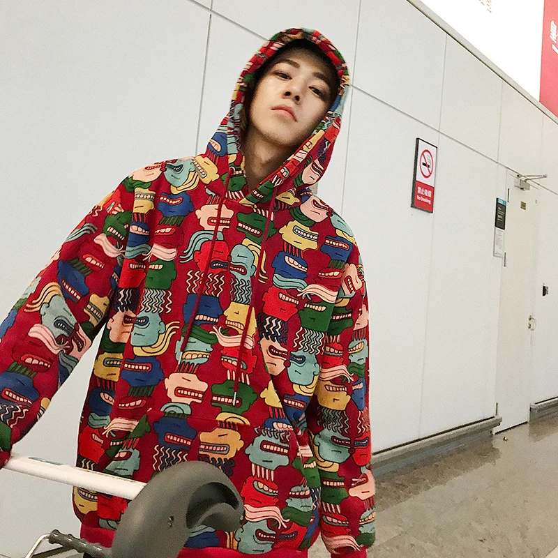 2018 Winter New Fashion Trend Youth Style Exquisite Korean Popular Small Fresh Pattern Warm Loose Hood And Velvet Hoodie
2018 Winter New Fashion Trend Youth Style Exquisite Korean Popular Small Fresh Pattern Warm Loose Hood And Velvet Hoodie