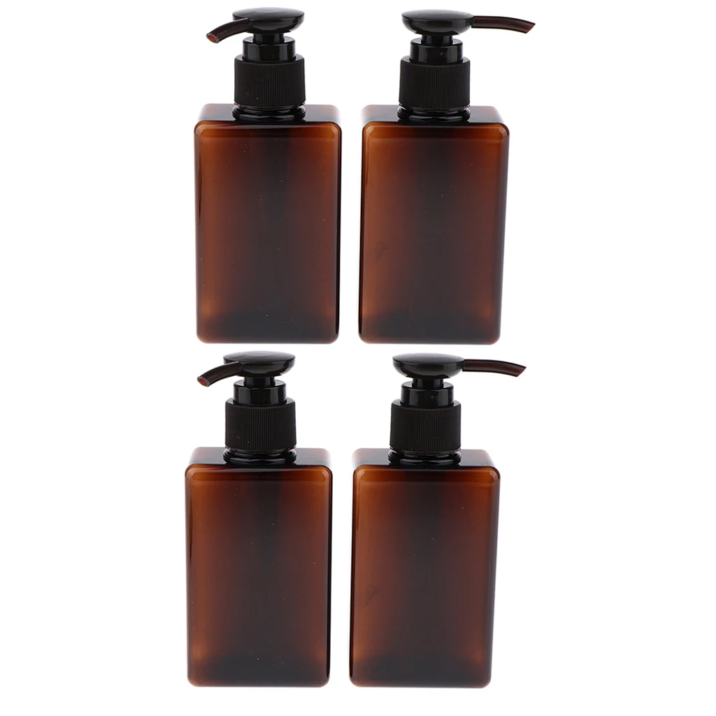 150 ml Empty Plastic Pump Bottles - 4 Pack ( Amber )- for Oils, Lotions, Soaps, Shampoos and more Lotion Bottle 150 ml Empty Plastic Pump Bottles - 4 Pack ( Amber )- for Oils, Lotions, Soaps, Shampoos and more Lotion Bottle