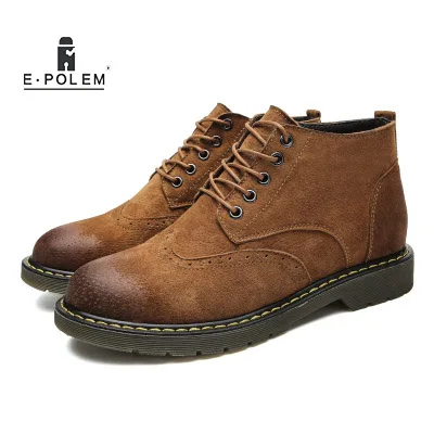 2018 Winter New Leather Men's Plus Velvet High Shoes Boots Retro Car Stitching Wild Men's Tooling Boots Tide Boots
2018 Winter New Leather Men's Plus Velvet High Shoes Boots Retro Car Stitching Wild Men's Tooling Boots Tide Boots
