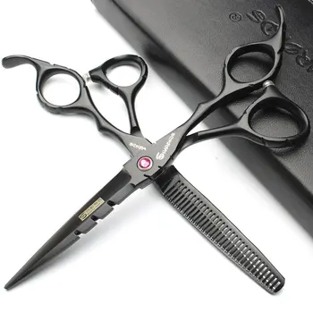 6.0'' Japan 440C Black Color Hairdressing Scissors hair shears salon barber tools set
6.0'' Japan 440C Black Color Hairdressing Scissors hair shears salon barber tools set