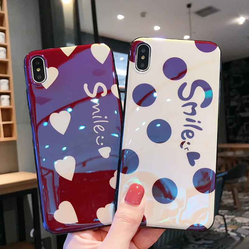 Beautiful Dot Smile blu-ray soft Cover for iPhone 8 7 6 6s Plus Case for iphone X XS Max XR silicon Mobile phone back case capa
Beautiful Dot Smile blu-ray soft Cover for iPhone 8 7 6 6s Plus Case for iphone X XS Max XR silicon Mobile phone back case capa