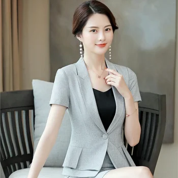 Novelty Grey 2019 Summer Fashion Blazers Women Jackets Coat OL Styles Ladies Business Work Wear Blazer Female Tops Clothes
Novelty Grey 2019 Summer Fashion Blazers Women Jackets Coat OL Styles Ladies Business Work Wear Blazer Female Tops Clothes