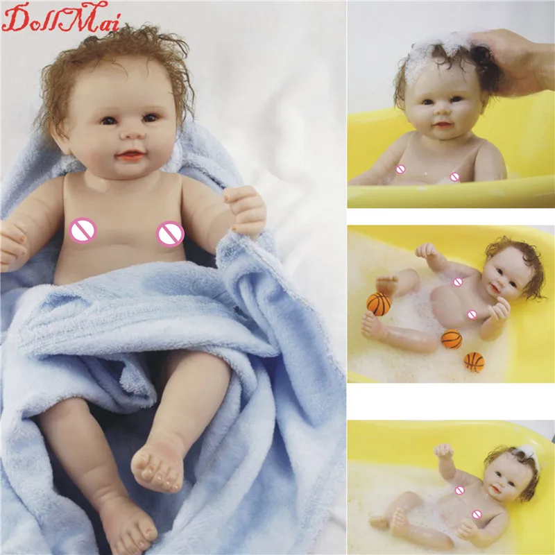 Фото DollMai reborn boy детские куклы 22 дюйма полностью силиконовые - купить
